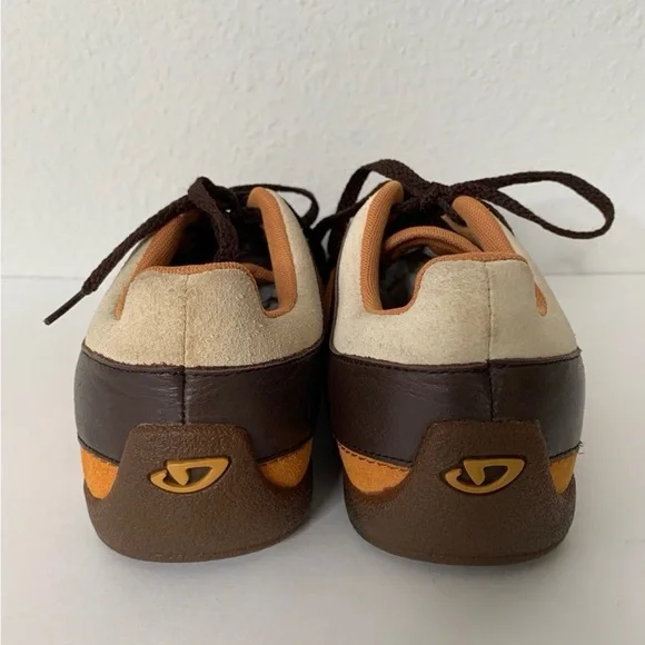 Vintage Giro Ollie Men's Leather and Suede Brown and Orange Sneakers Sz 8.5 - Picture 5 of 9